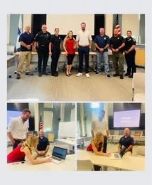 Kyle Boyd leading a resilience training for a professional team