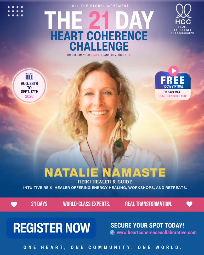 Official challenge flyer for Natalie Namaste, Reiki Healer & Guide