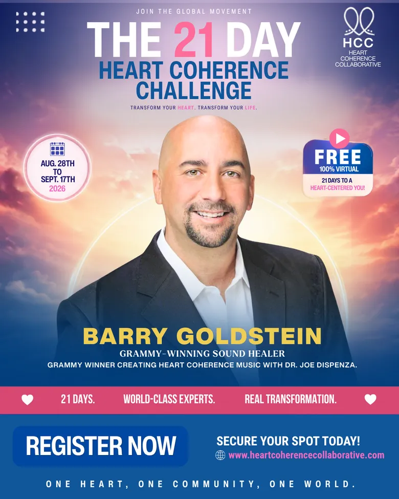 Official challenge flyer for Barry Goldstein, Grammy-Winning Sound Healer