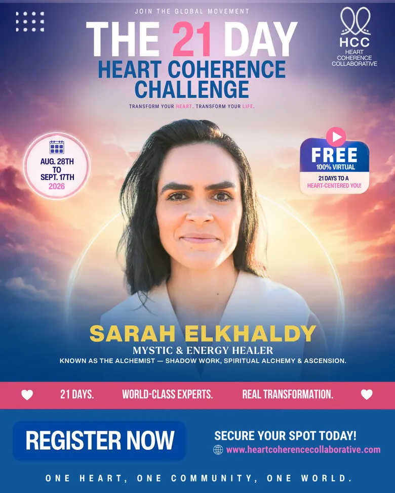 Official challenge flyer for Sarah Elkhaldy, Mystic & Energy Healer