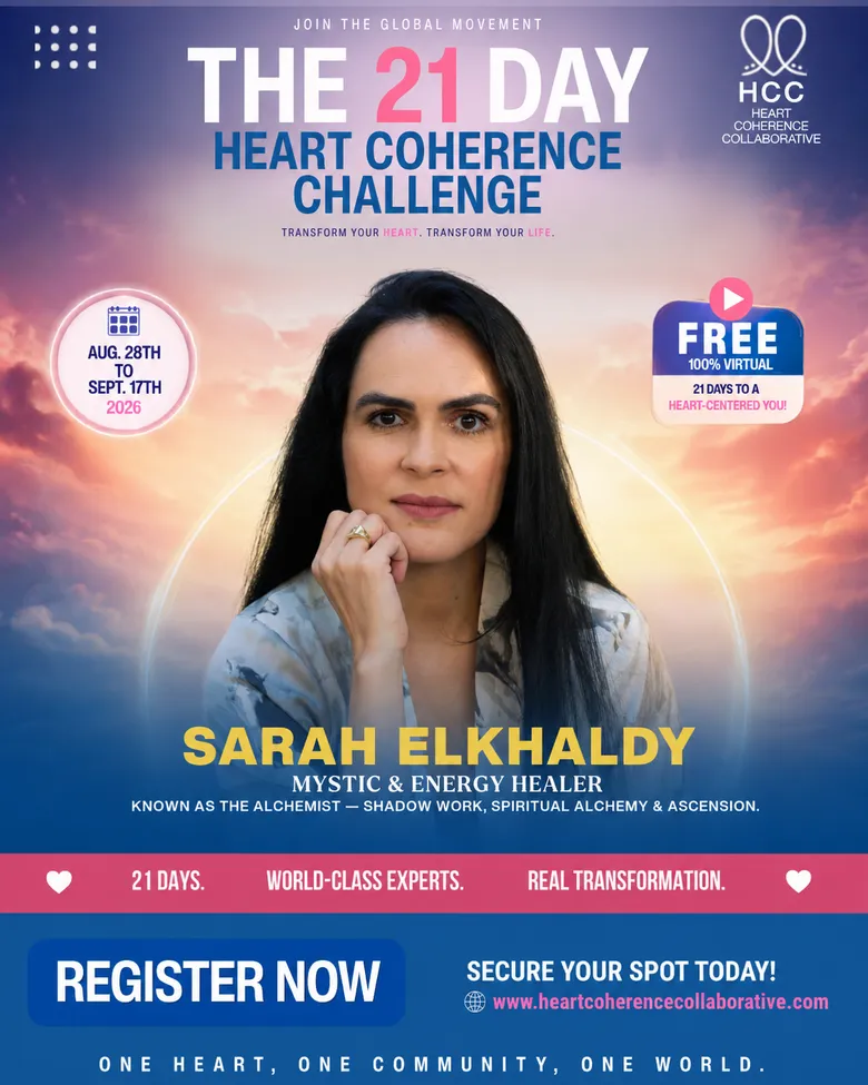 Official challenge flyer for Sarah Elkhaldy, Mystic & Energy Healer